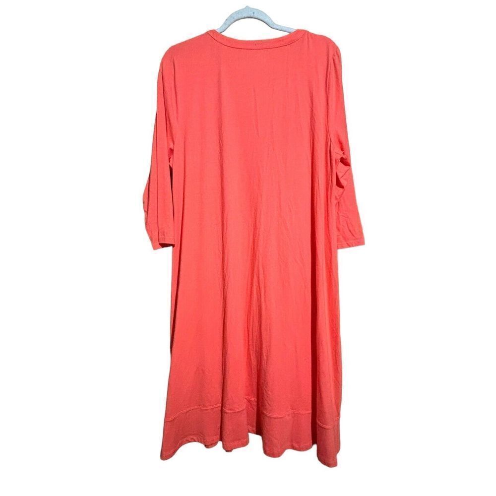 Soft Surroundings Dress Extra Large XL Orange Flowy Stretch Sundress Ladies - Picture 5 of 8